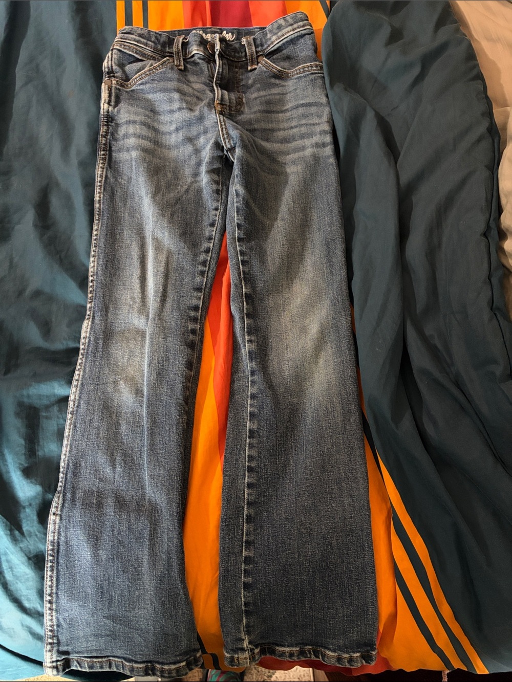 Wrangler kids (Boy) blue slim boot jeans